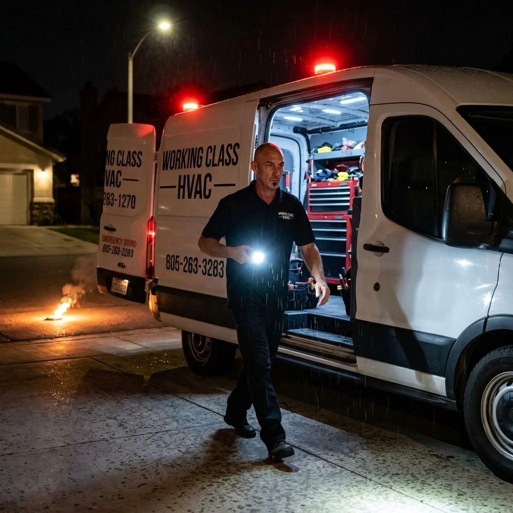 Emergency furnace repair in Santa Clarita California for cold nights near the 14 Freeway Valencia and Canyon Country
